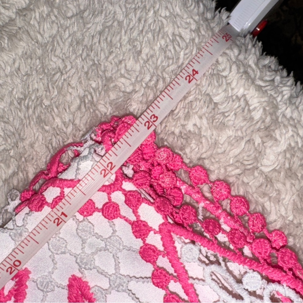 Lilly Pulitzer Lottie Pink and White Romper Size 12 - Picture 3 of 5